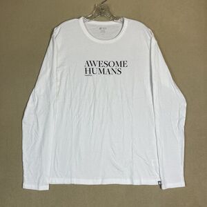 Figs T-Shirt Mens Small White Long Sleeve Graphic Print Lightweight‎